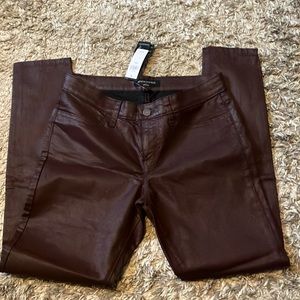 NWT Banana Republic Leggings Coated Leggings Vamp Red